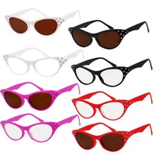 ADULTS 1950'S CAT EYE ROCK AND