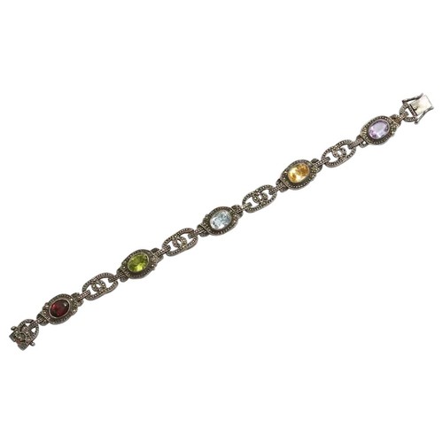 Vintage multi stones bracelet - vintage, multi-stones