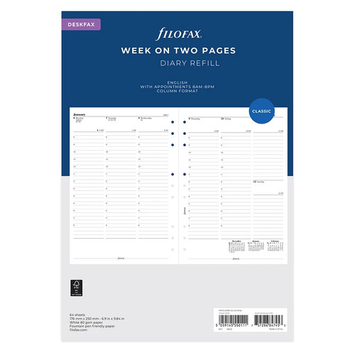 Filofax deskfax 2027 diary - deskfax,