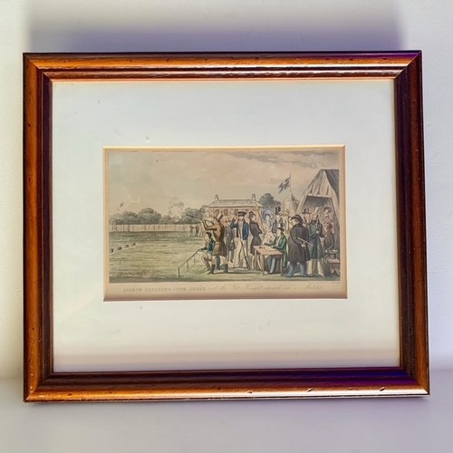 Antique regency print pigeon - regency,