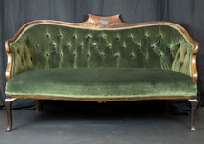 Victorian mahogany & green