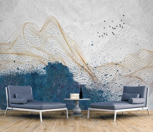 Watercolor blue b9420 - 3d,