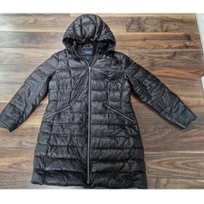 Womens Lands End Black Down