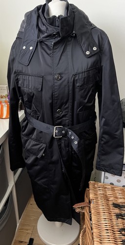 Zara men black coat - coat, with