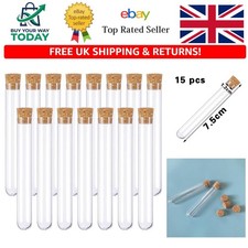 15 Clear Plastic  Tubes with