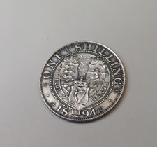 1894 Victoria Shilling Silver Coin