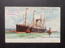 The White Star Line Steamer "Cymric" Vintage Steamship Postcard F10