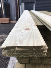 Green treated planed - , t&g