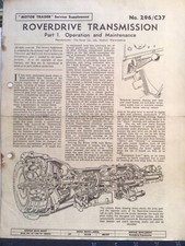 Roverdrive Transmissions Part 1 - MOTOR TRADER Service Supplement No 296/C37