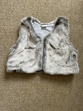 Girls Next Faux Fur Gilet. Age 2-3 Years. Worn Once