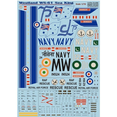 Westland sea king decals - westland,