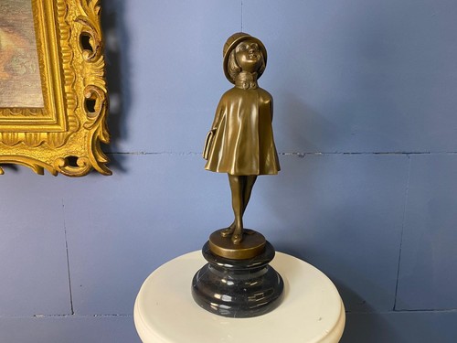 Art deco bronze sculpture - art,