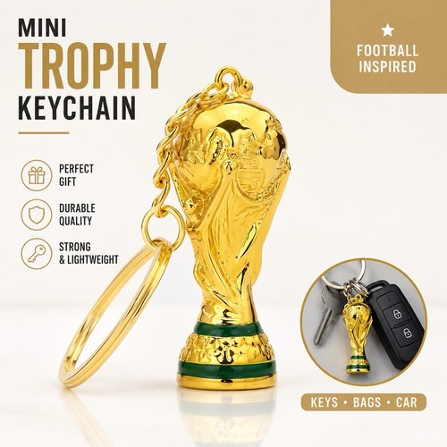 2026 world cup - trophy, keyring