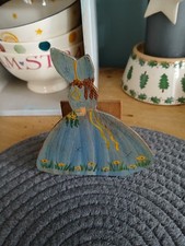 Vintage antique 1940`s deco wooden crinoline lady holder rack stand low price