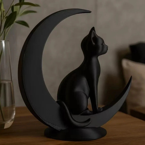 Black cat crescent - cat,
