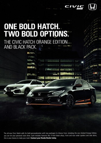 Honda civic orange edition and - honda,