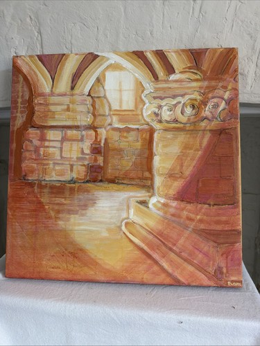Original oil canvas signed - on,