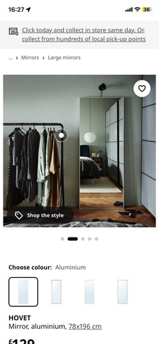 Hovet ikea mirror large - hovet,
