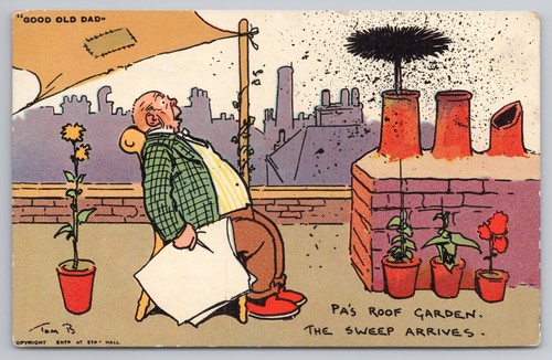 Tom browne humour postcard - tom,