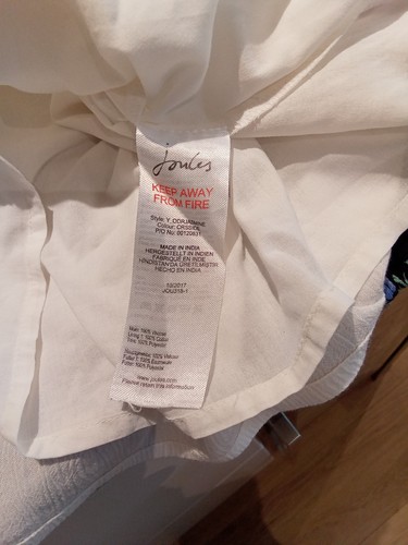 Joules girls embroidered lined