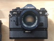 cannon A1 camera + lenses