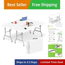 Folding Table - 2 Pcs, 6 ft