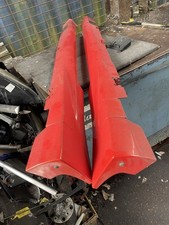 FORD FIESTA MK7 ST PAIR SIDE SKIRTS SILLS MOLTEN ORANGE 3DR CAR VAN