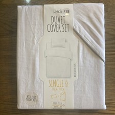 Single Duvet Cover Set White