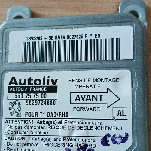 Peugeot 206 airbag - airbag, ecu