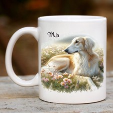 Personalised Saluki Mug, Pet