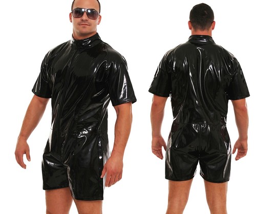 Patent jumpsuit lacquer vinyl