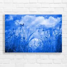 Serene Meadow Butterfly Canvas Print Large Picture Wall Art