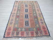 Hand Woven Muted Kilim Turkish