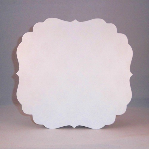 White designer card blanks - white,
