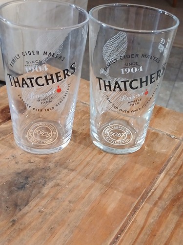 Thatchers pint glass - thatchers,
