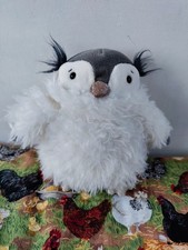 JELLYCAT SMALL DIVINE TINSEL PENGUIN FLUFFY RETIRED PLUSH TOY COMFORTER