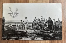 WW1 Postcard. Seaforth Highlanders. Machine Gun Pit. Brighton To Uckfield 1916.