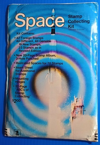 Space stamp collecting - stamp, kit