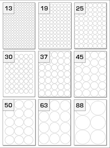Round labels sheets - on,