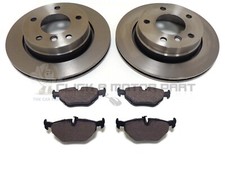 BMW 3 SERIES E46 320 320D 325 Ti COMPACT REAR 2 BRAKE DISCS AND PADS SET NEW