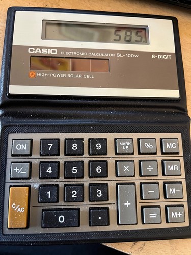 Casio 100w solar powered - solar,