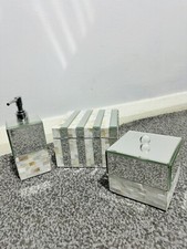 New Julien Macdonald Jewellery Boxes (Set of 2) And Mirror Hand Wash Dispenser