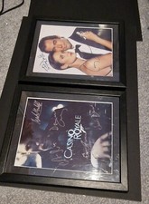 James Bond 2x Framed Signed