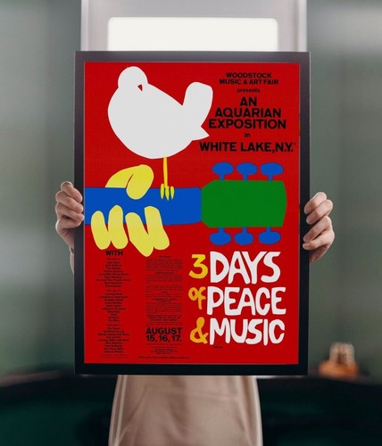Woodstock 1969 wall art - wall,