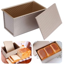 Rectangle Non-stick Toast Box Kitchen Bread Loaf Tin Pan Mold Baking Tool w/ Lid