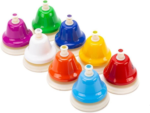 Note colorful hand bell - 8-note,
