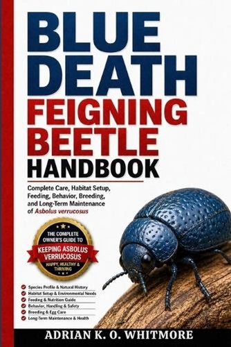Blue death feigning beetle - death,