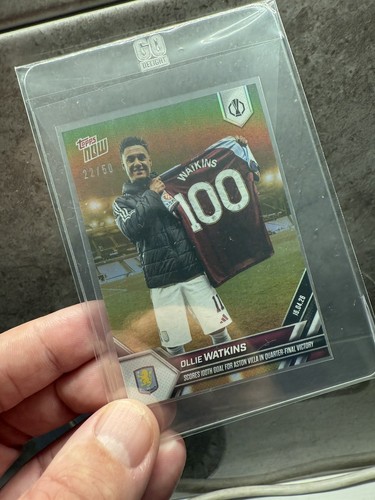 Topps now ollie watkins 100th - now,