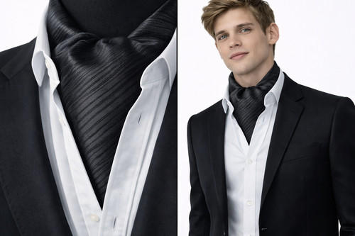Twill men cravat - twill, men's