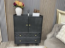 Next Black Lloyd Mango Wood Cabinet